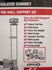 Supervent Insulated Chimney Pipe Thru-the-wall Support Kit 6  Jsc6wsk  New