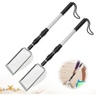 2 Pcs Beach Sand Sifter Shark Tooth Shell Scooper Long Handle Shelling Tools New