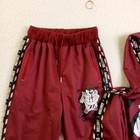 Taz Big Kids Large Tracksuit Burgundy