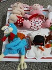 Meanie Baby Meanies Lot 7 Complete Shocking Stuffers Valentines Holiday Plush 