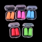 2set 4pcs Memory Foam Soft Earplugs Case Hearing Protection Ear Plugs Sl P   