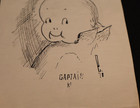 Wwi Pen Art Illustration Drawing  captain K  Halo Flag K Larence Peterson 1918