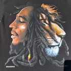 Vintage Bob Marley T-shirt Lion Judah 420 Reggae Official Merch 2007 Large Y2k