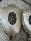 Vintage Ornate 3 Piece Vanity Set Mirror Brush Comb Gold Tone Finish