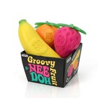 Schylling Groovy  Fruit Stress Ball Set     Squeezable Fidget Toy Pack 3 Us