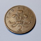 1985 Great Britain 2 Pence Coin  Free Shipping  091