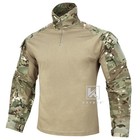 Krydex Gen3 Combat Shirt Army Uniform With Elbow Pads Tops Camo Mc Camoairsoft