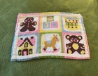 Vintage Handmade Nursery Children   s Yarn Art Latch Hook Rug Wall Hanging