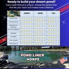 Pond Liner 25x30 No Underlay Needed hdrpe 30 Mill Strong   Durable free Delivery
