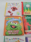 Lot Of 6 - Sesame Street Squishy Bath Time Bubble Books Oscar Ducky Elmo Clean