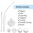 Hands-free Baby Bottle - Traveling Glass Baby Bottle 4 Oz   2 Pack - Pink  