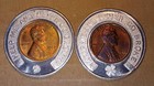     lucky Lincoln Cent  lot Of 7  Encased Good Luck Coins 1957-1971