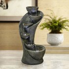 4-tier Water Fountain With Lights     Outdoor Floor Standing Design For Garden
