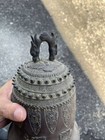 Temple Bronze Bell 7 8 Inch Antique 19th C Japanese Buddhism Sculpture Prayer