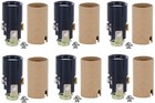 Candelabra Socket Kit With 1 3 4  White Candle Covers  Set Of 6