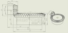 1 5mod 15t   45t Bevel Gear Set 90 Degree Pairing Use Bevel Gear X 1 Set