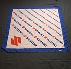 Vtg Suzuki Promotional Logo Scarf Bandana 85 5x84cm Blue White Red Wintex Taiwan