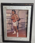 Vintage Muhammad Ali 3d Shadow Box Paper Art Framed Gym Photo Collage Not Signed