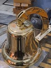 18  Large Brass Ship Bell Nautical Wall Mounted Door Bell Vintage Maritime Decor