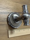 Robe Coat Towel Hook Brushed Nickel Chrome Modern Sleek Silver Stainless Steel