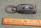 Antique Wilcox Crittenden Wc Marine Farm Pulley 3 4    1 4  Rope Swivel Loop Vgc