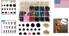600pcs Safety Eyes   Noses Set - Glitter Plastic Crafting Essentials