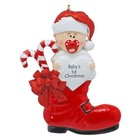 Personalized Baby s First Christmas Baby s Red Boot Ornament