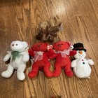 Ty Beanies Lot Of 28 For Christmas W Tags  Very Cute Xmas Beanies  Large   Small