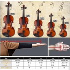 4 4 Full Size Acoustic Violin Set With Case  Bow  Rosin   Accessories