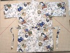 Japanese Kimono Geisha Print Robe Belted Pocket