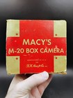 Rare 1930s Macy s M-20 Art Deco Ansco Box Camera Star W box Look   