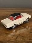 Aurora Tjet  63 Ford Falcon Ho Slot Car White W blk Roof  Red Interior Mint Rare