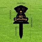 No Soliciting Sign For House Metal No Soliciting Yard Sign With Stake 15  X 7 
