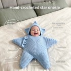 Crocheted Star-shaped Bodysuit Starfish Baby Sleeping Bag Newborn Baby Boy Girl 