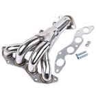 Stainless Exhaust Manifold Header For 2001-2005 Honda Civic Dx lx 1 50   2 00  N