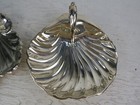 Vintage Lot Silver Plate Leaf 12 x11 x2    Shell 9 75 x9 x4 5  Serving Trays