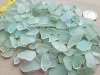 Pure Beach Sea Glass Surf Tumbled Foam Light Green Small Mosaic Craft Damage V03