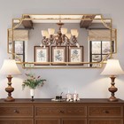 24 x48  Large Gold Mirror For Wall  Gold Traditional Wall Mirror Art Decorati   