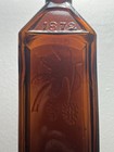 Beautiful Antique Reddish Brown Glass Doyle   s Hop Bitters Bottle 1872