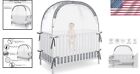 Easy Setup Baby Crib Canopy Tent - Ventilated Mesh For Ultimate Baby Safety