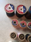 Lot Of Vintage Sewing Thread On Wooden Spools  Star  Coats   Clark  34 Spools