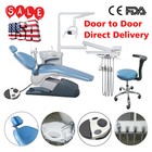 Dental Unit Chair Computer Controlled Dc Motor Pu Hard Leather doctor Stool Usa
