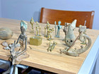Ghanaian Ashanti Bronze   Brass Figurines - Authentic West African Art Lot