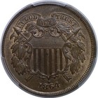 1864 Large Motto   Two Cent Piece   Pcgs Ms-63 Bn