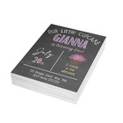 Printed Birthday Invitation  Personalized Invitations  Lil  Cupcake Qty 30
