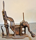 Antique 1870s Pope Hand Crank Sock Darning Machine - Knitting