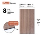 Canaletto Walnut Veneer - 300 X 120 X 0 6mm Approx - Set Of 8 Pieces 