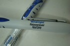 Lot Of 2 Veramyst Drug Rep Pharmaceutical Pens 2-unique Translucent Blue Gripper