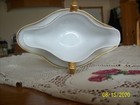 Heinrich   Co H c Porcelain China Gold Trim Gravy Boat Attached Underplate Selb