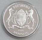 Slaty Egret 1986 Botswana Silver Proof